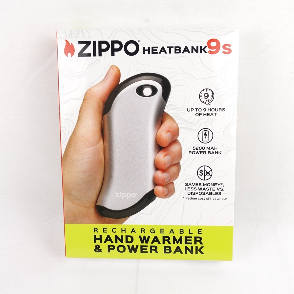 Zippo Heatbank 9s Rechargeable Hand Warmer & Power Bank Up to 9 Hours Heat